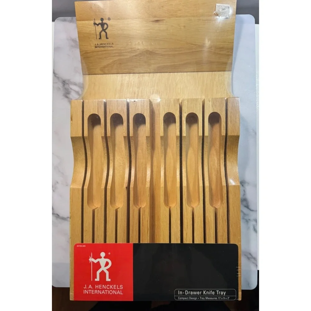 HENCKELS 13-Slot In-Drawer Knife Storage Tray Beechwood Knives NOT included!